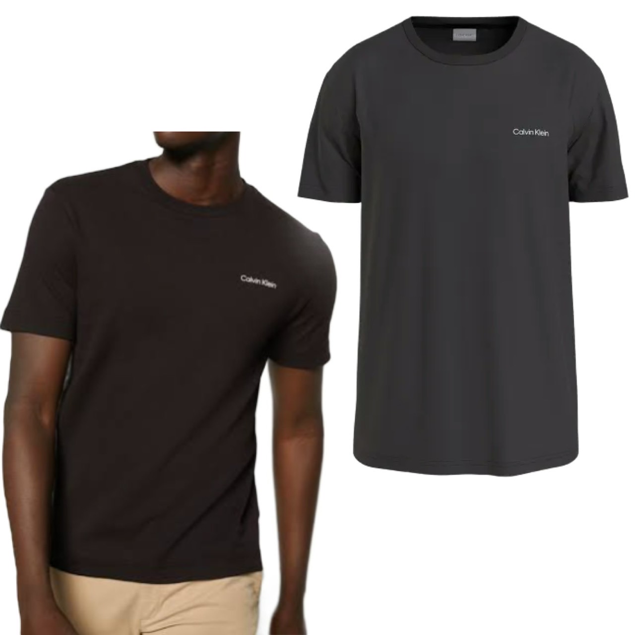 Calvin klein カルバンクライン メンズ  ティーシャツ ユニ一発やる ロゴタイプ 定め事品 一般受けブランド名 流行り物 ご機嫌ブランド名 今めかしい オール時期 労働者の一団のど首 Calvin klein Micro Logo ティーシャツ