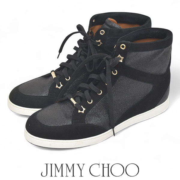 ジミーチュウ　ハイカットシューズ　黒 楽天市場】JIMMY CHOO ARGYLE アーガイル ハイカット スニーカー