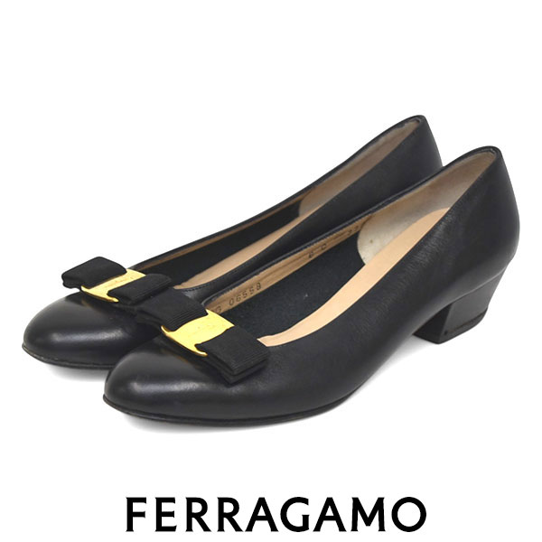 キャラメル！　My Ferragamo 　マイ フェラガモ パンプス サルバトーレフェラガモ Salvatore Ferragamo パンプス ヴァラ