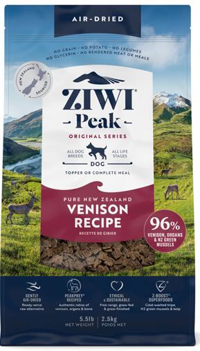 ジウィピーク　エアドライ・ドッグフード　ベニソン　2.5kg　ZIWI　ZiwiPeak　犬用