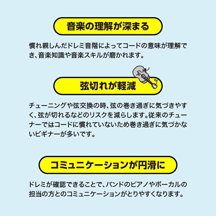 楽天市場 ギター 初心者 簡単 音合わせ チューニング ドレミ 弦切れ コード 音階 タモリ倶楽部 話題 プレゼント ギフト プロイデア ドレミ チューナー ドリーム公式オンラインショップ