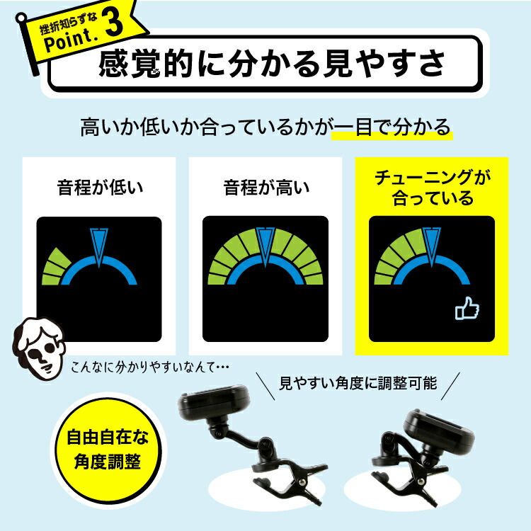 楽天市場 ギター 初心者 簡単 音合わせ チューニング ドレミ 弦切れ コード 音階 タモリ倶楽部 話題 プレゼント ギフト プロイデア ドレミ チューナー ドリーム公式オンラインショップ