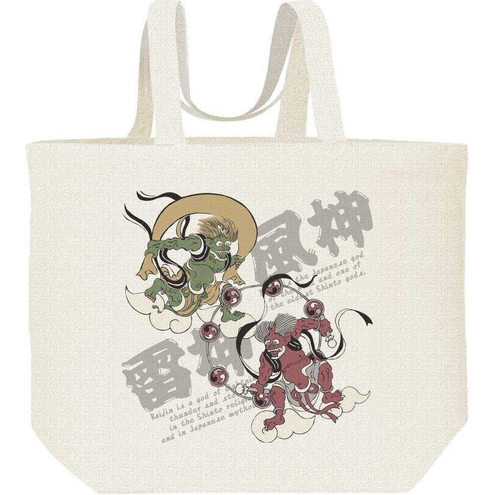 楽天市場】風神・雷神（ふうじん・らいじん）／キャンバスバッグ