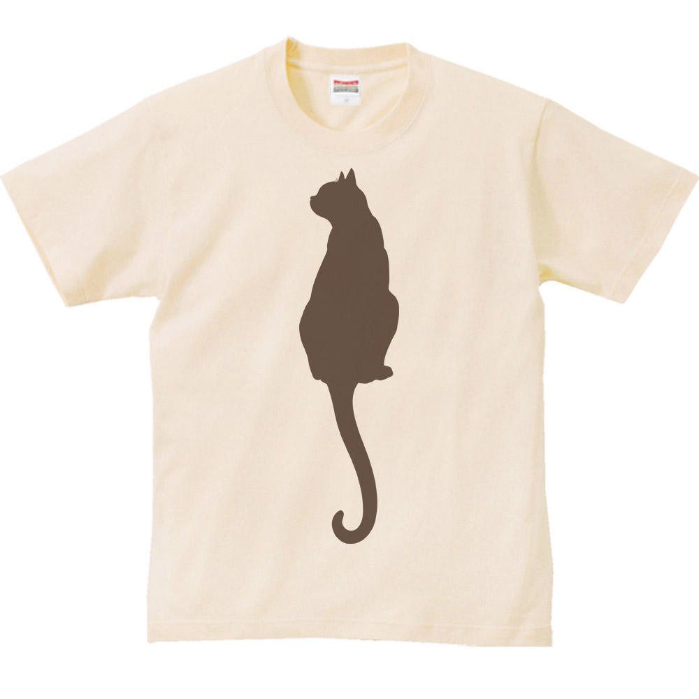 楽天市場 猫シルエット 後ろ姿 半袖ｔシャツ Myds 楽天市場店