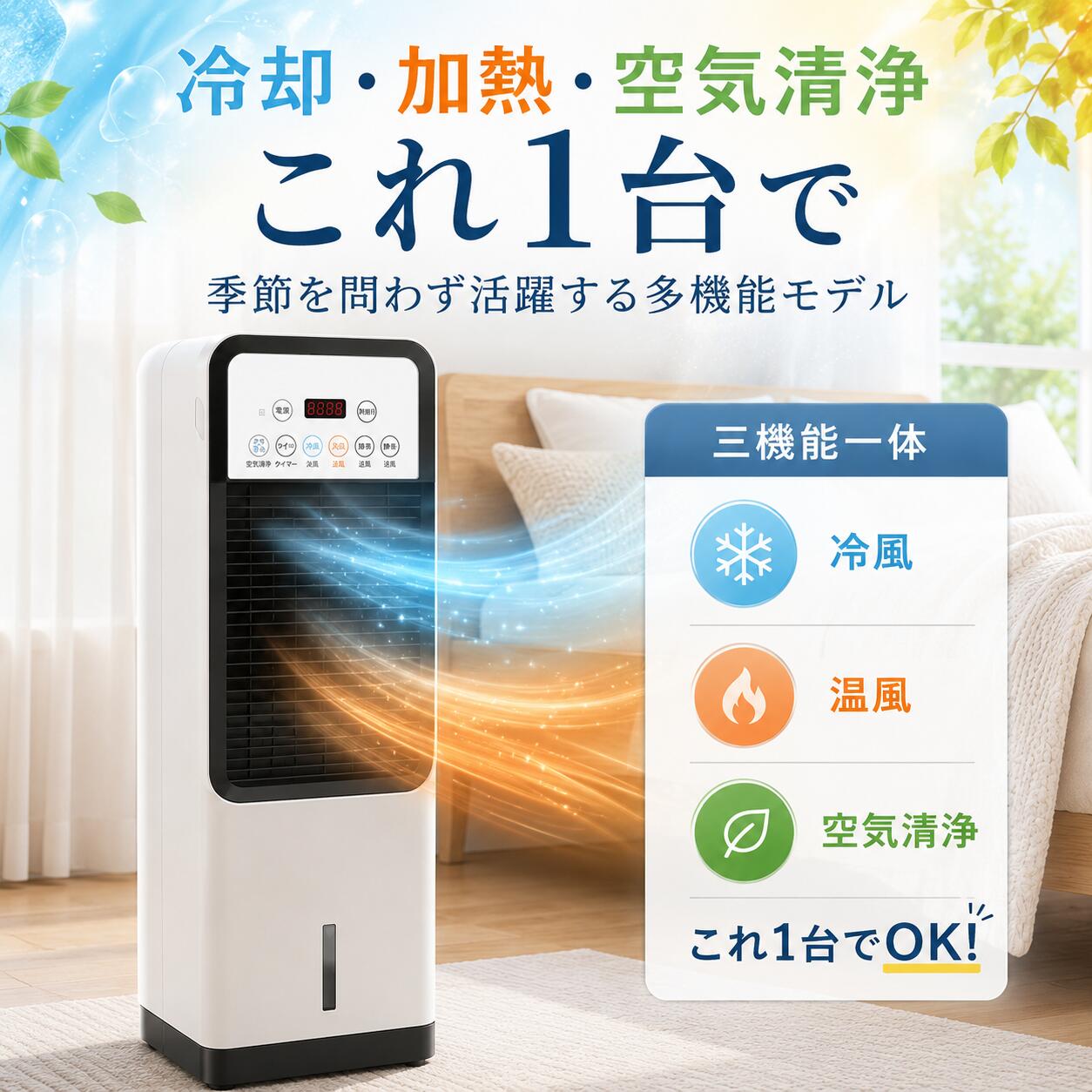 冷風機 扇風機 冷風扇 強力 業務用 冷風器 強力 小型扇風機 涼しい 充電 一台四役 小型 羽なし おしゃれ 日本製保冷剤2個付 5L 首振り リビング 省エネ 3段階風量 熱中症対策 リモコン付き 左右首振り 空気清浄 夜間 静音 寝室用 暑さ対策|Myfactory