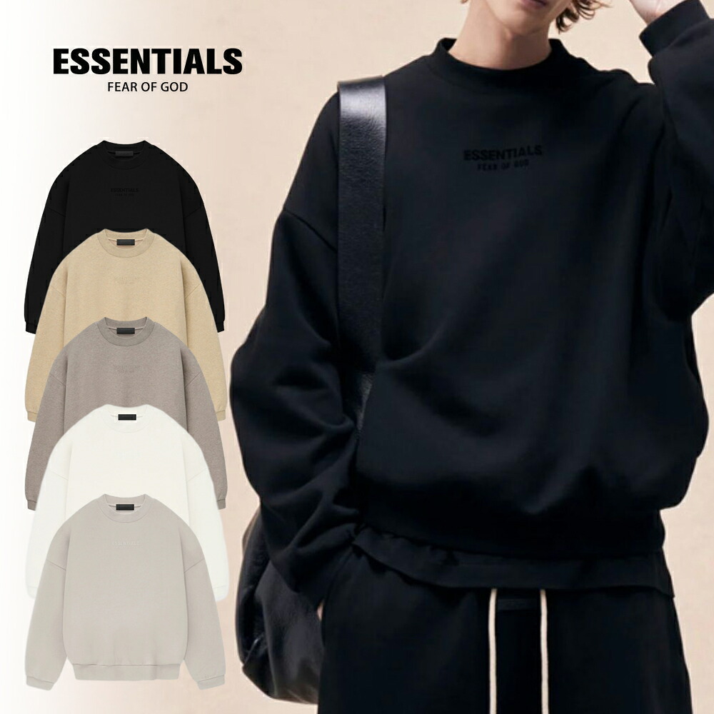 ESSENTIALS エッセンシャルズ 人気セーター オーバーサイズ sweater クルーネック おしゃれ 柔らかい 長袖トップス 秋 暖かい カジュアル カップル プルオーバー 通勤 2カラー|マイファースト