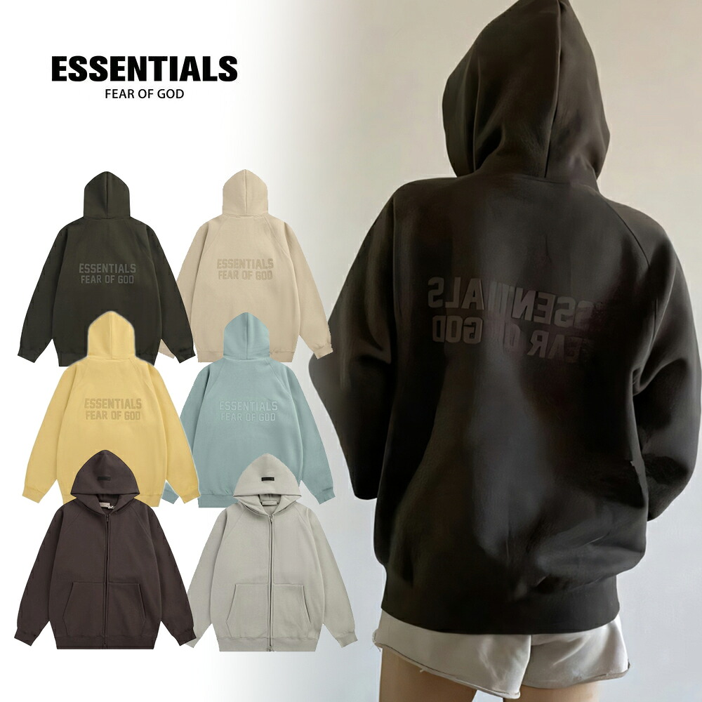 【期間限定10％クーポン】 ESSENTIALS エッセンシャルズパーカー 人気 オーバーサイズ おしゃれ フード付き トレーナー 長袖トップス ストリートカジュアル カップル プルオーバー かっこいい 4colors