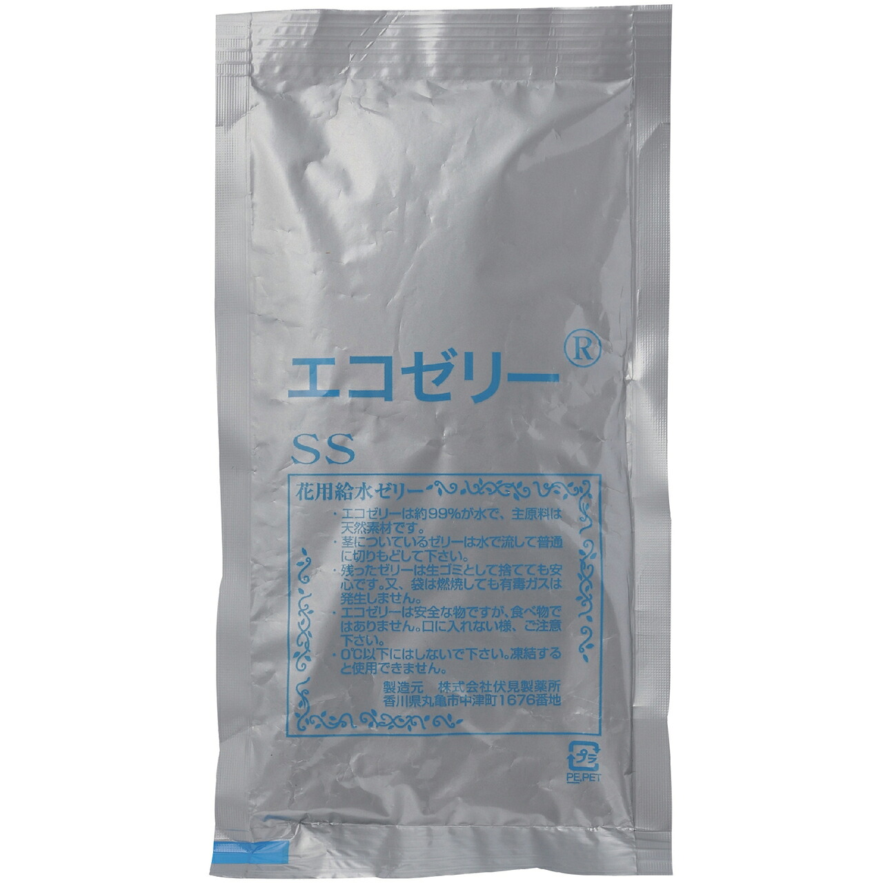【日本の首都堂 堅苦しさ】クラッシュエコゼリー SS 50g 切り花栄養剤 100袋入 お花原材料 GS001240
