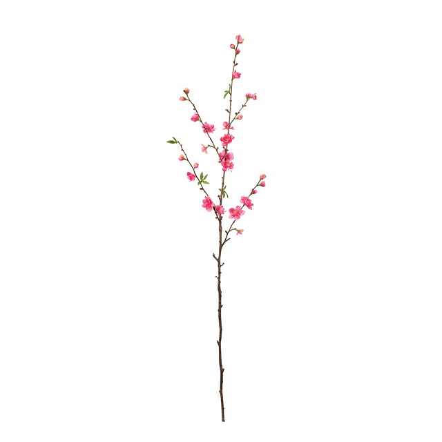 【楽天市場】【公式】東京堂 MAGIQ 造花 花材 うたげ桃枝 ダークピンク アーティフィシャルフラワー 桃 ピーチブロッサム ...