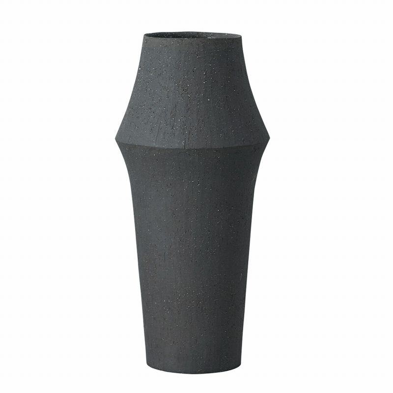 【東京堂 公式】クレイ ZARA 20φ45H マットブラック 花瓶 花器 ベース 陶器 CC190078-801