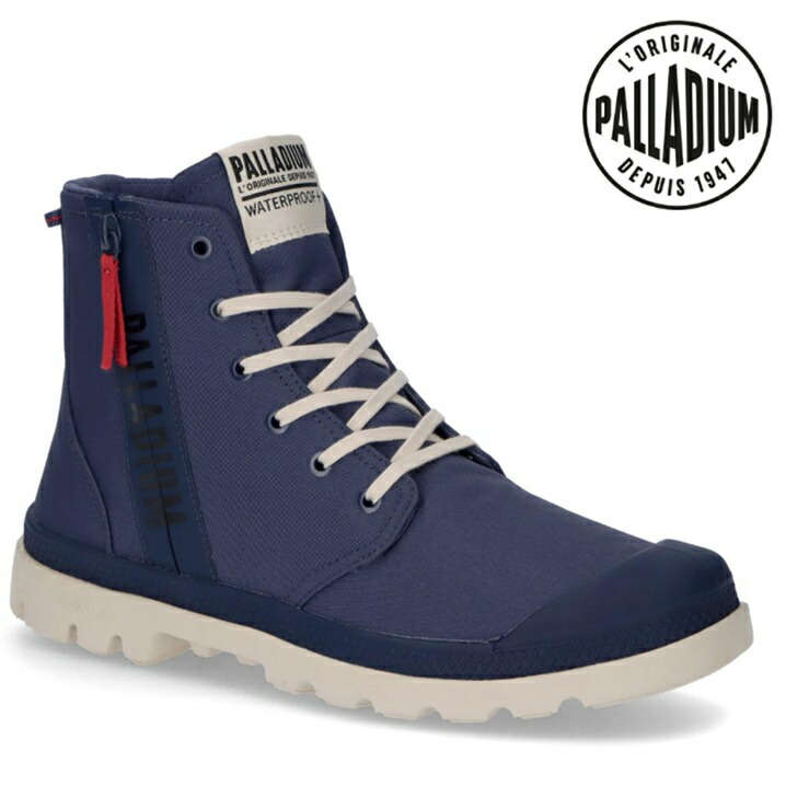 パラディウム PAMPA HI SEEKER2 LT+WP+ 74406-458 MOOD INDIGO雨合羽ブーツ 雨合羽スニーカー レインブーツ お水校正刷り