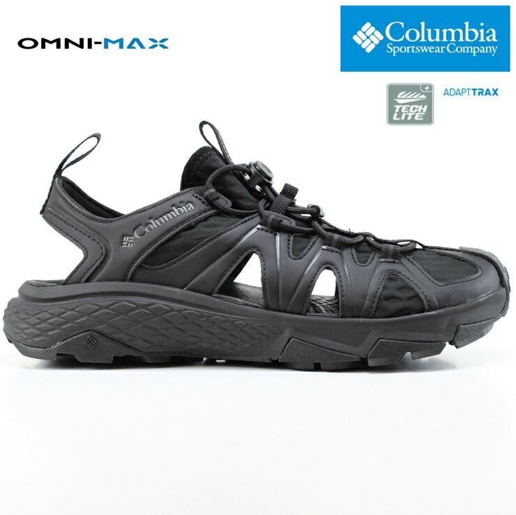 コロンビア ピークフリーク ラッシュ シャンダル BM0341-010 Black, Black ReflectiveColumbia PEAKFREAK RUSH SHANDALサンダル スニーカーアウトドアシャンダル