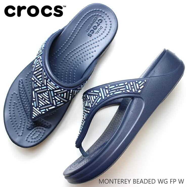 クロックス レディース サンダルモントレー ビーディッド ウェッジ フリップ ウィメンcrocs Monterey Beaded Wedge Flip W 6851おしゃれ かわいい トングサンダル ぺたんこ エスニック シャワーサンダル ビーチサンダル レジャー アウトドア 海 Highsoftsistemas Com Br