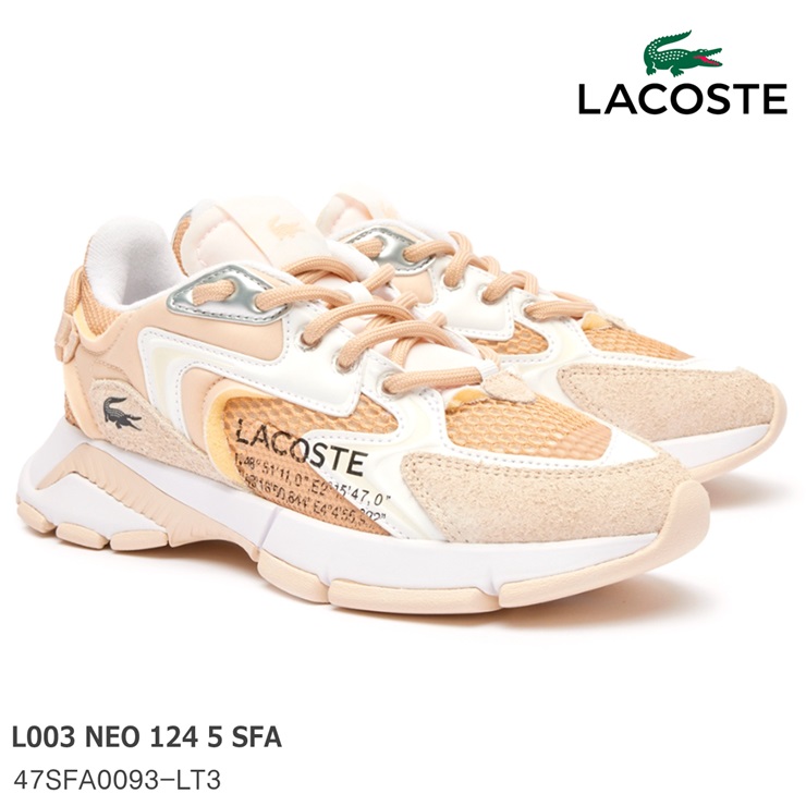 ラコステ スニーカー LACOSTE L003 NEO 124 5 SFA 47SFA0093-LT3 タン