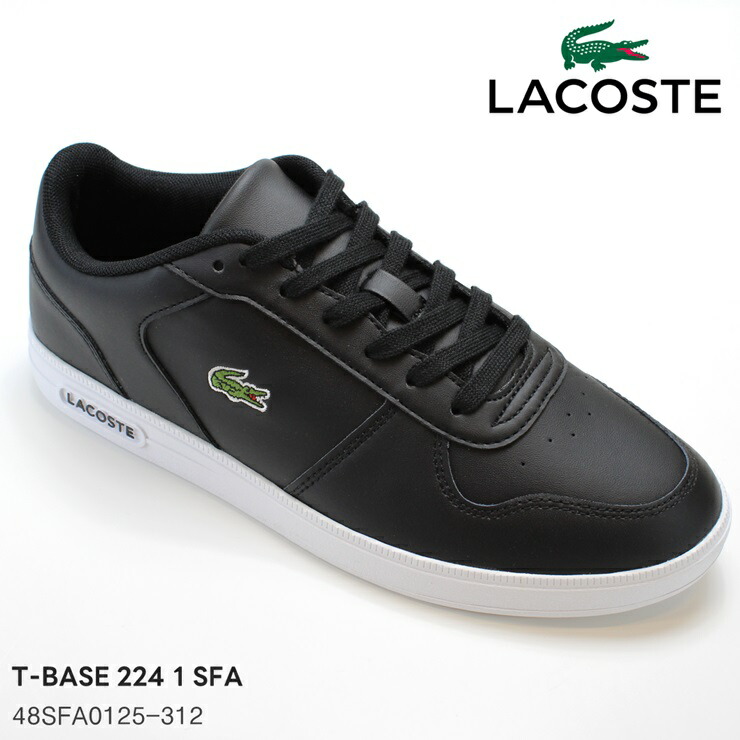 ラコステ レディーススニーカーLACOSTE T-BASE 224 1 SFA 48SFA0125-312レザースニーカー