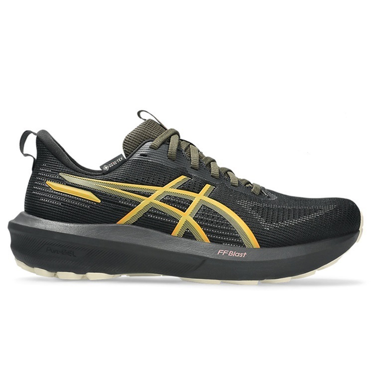 アシックス 防水 ランニングシューズレディースasics GT-1000 14 GTX 1012B857-001BLACK/SANDSTORMウォーキング ジョギング 運動靴 ジム フィットネ ランニング ゴアテックス GORE-TEX｜フットパークヌシセ
