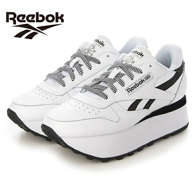 リーボックシューズ 黒/白 ハイカット 楽天市場】リーボック スニーカー レディース ローカット 厚底 厚底