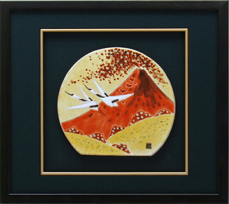 美術　九谷焼　額縁　陶板画　壁絵　壁掛 楽天市場】九谷焼 陶額 桜 (ガラス無し) 陶板 陶板画 壁掛け 壁