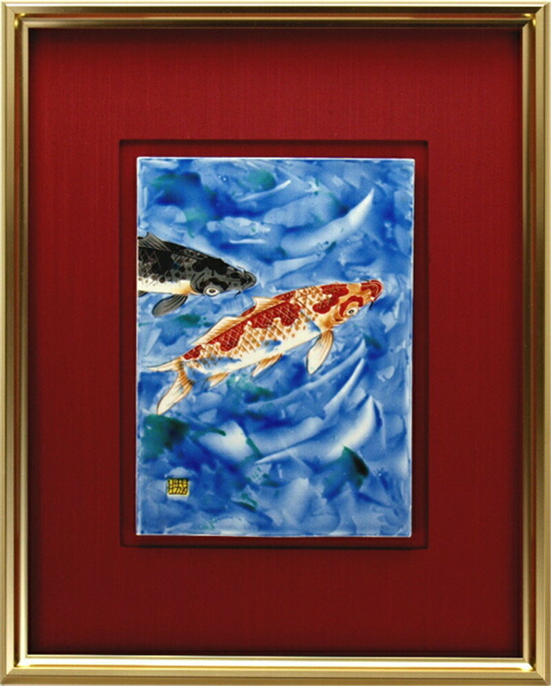 九谷焼　谷敷正人作　陶額雪月花『雪』飾絵皿　飾皿　陶板画　額装 楽天市場】九谷焼 陶額 三階月城作 金箔おしどり 陶板 陶板画