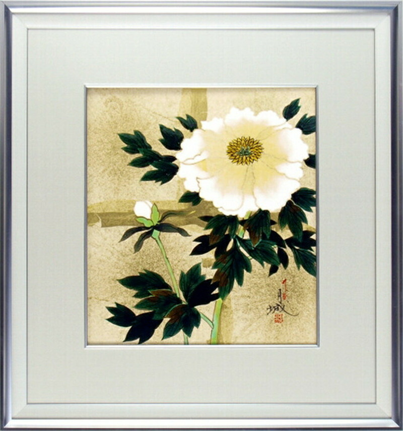 九谷焼　谷敷正人作　陶額雪月花『月』飾絵皿　飾皿　陶板画　額装 九谷焼 谷敷正人作 陶額雪月花『月』飾絵皿 飾皿 陶板画