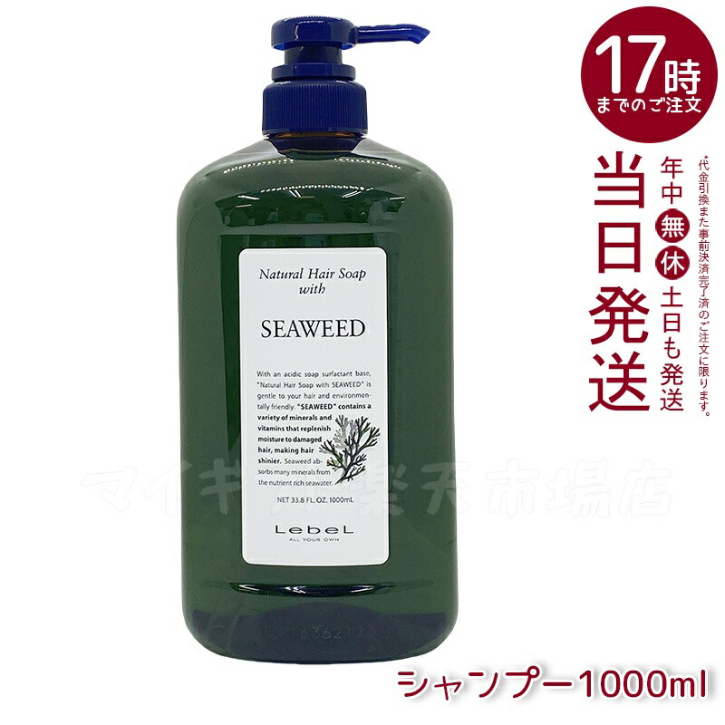 ルベル 自然的 髪の毛 石ケン ウィズ SW 1000ml