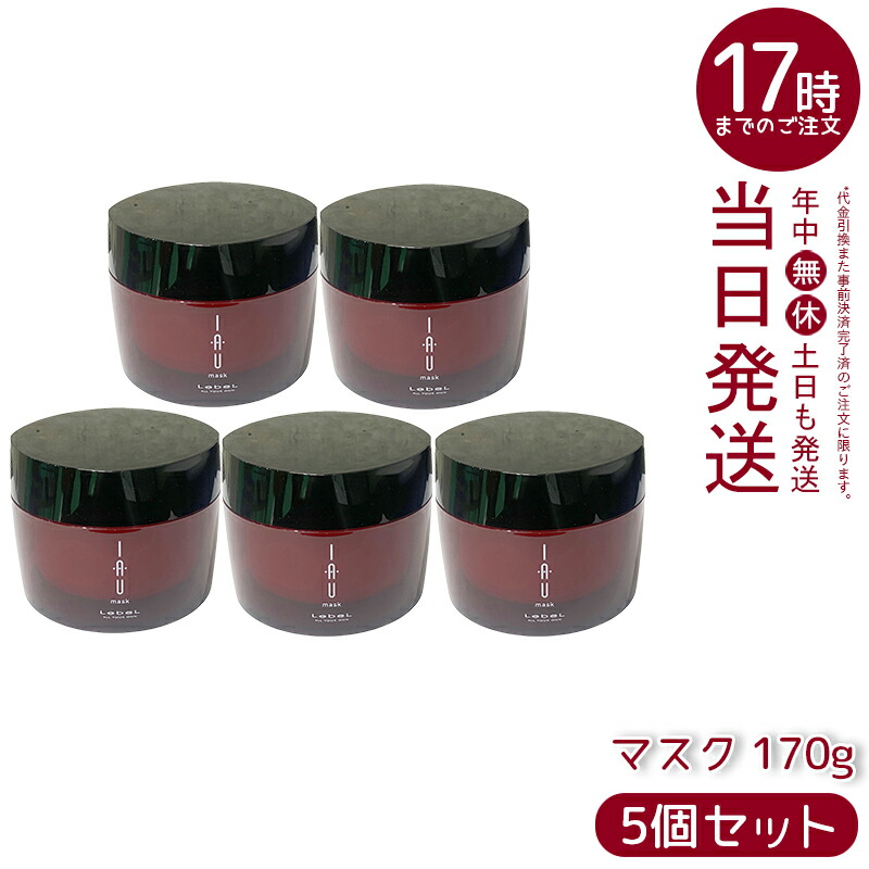 【5個セット】ルベル イオ マスク 170g ヘアトリートメント ヘアパック インバストリートメント カラーヘアケア 集中補修 ツヤ やわらか サロン専売 国内正規品 送料無料 12,080円