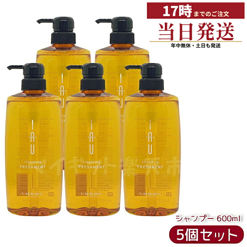 【5個セット】ルベル イオ クレンジング フレッシュメント シャンプー 600ml