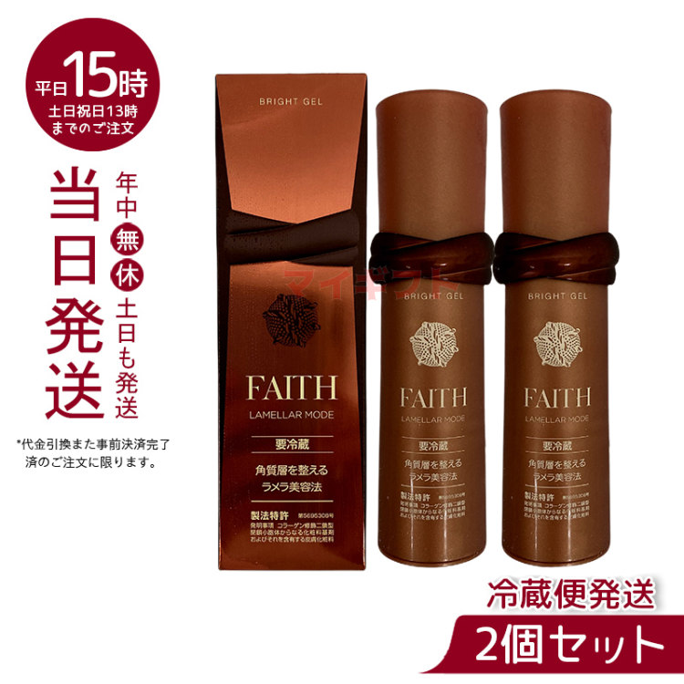 2〜3回使用　FAITH ラメラモード　ブライトパック100g