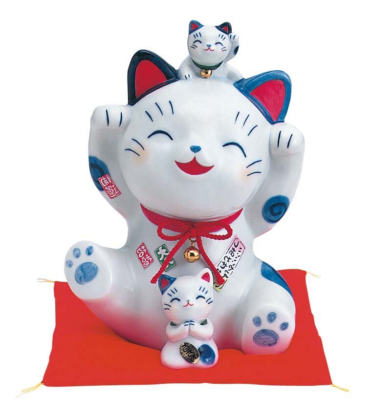 染錦 福づくし猫 6 5号 貯金箱 置物 招き猫 招猫 まねきねこ 開店祝い 猫 雑貨 縁起物 アイテム 陶器 日本製 開店 開業 プレゼント お祝い 猫グッズ 商売繁盛 家内安全 縁起 置物 インテリア おしゃれ 開業祝い 内祝い Runawayapricot Com
