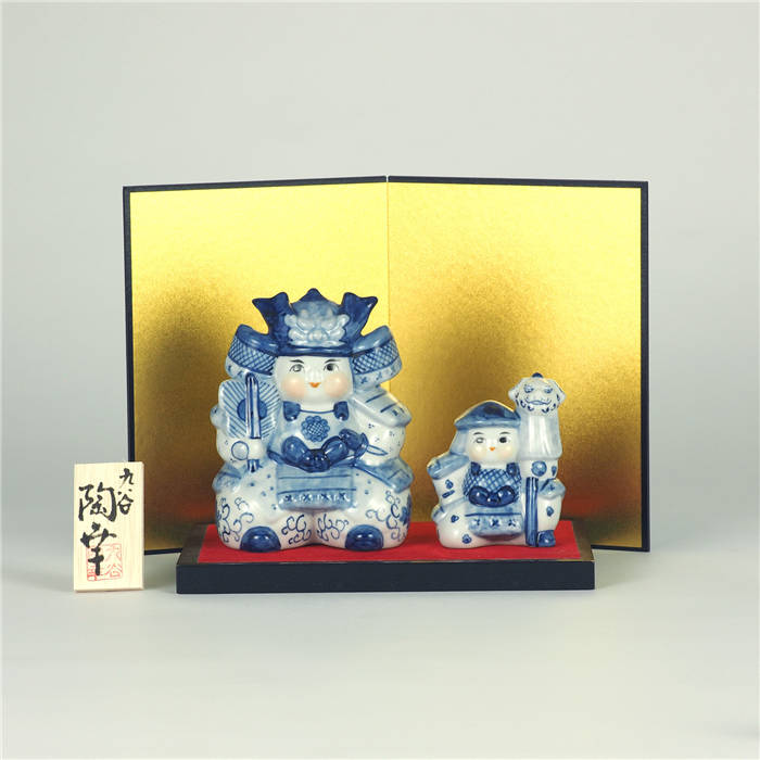 品質は非常に良い その他 和雑貨 飾り 陶磁器 日本製 置物 子供の日 端午の節句 5月人形 五月人形 染付 磁器製 4 5号武者人形揃 九谷焼 人気 おしゃれ かわいい Www Wbnt Com