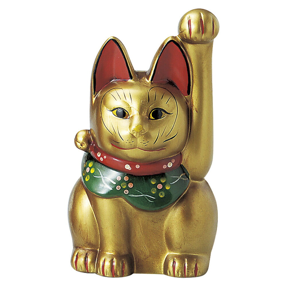 古色三河猫手長 大 金 約27cm 招き猫 置物 縁起物 招き猫 開運アイテム まねき猫 お祝い おしゃれ かわいい 記念品 風水 グッズ 開店祝い 結婚祝い 出産祝い 誕生日プレゼント Jurisaxis Com