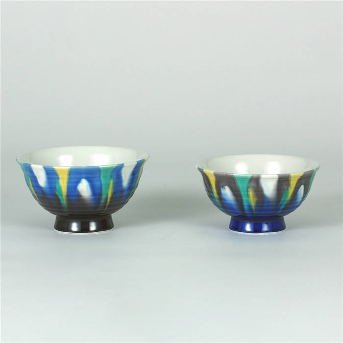 九谷焼 睦揃 釉彩 ごはん ご飯茶碗 ごはん茶碗 お茶碗 ちゃわん 茶わん ライスボウル おしゃれ オシャレ カフェ風 和モダン 食器 誕生日 プレゼント 贈り物 祝 縁起 礼 カトラリー 和食 土産 人気 和風 和柄 可愛い かわいい 内祝い 器