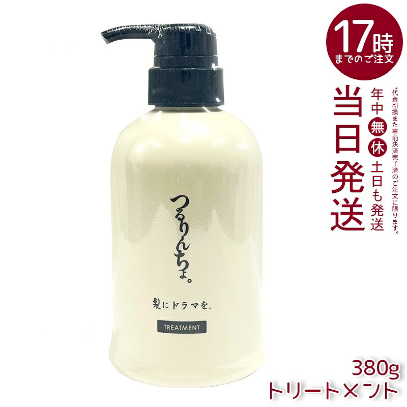 つるりんちょ トリートメント 380g 単品 保湿 うるおい まとまり 指通り ツヤ髪 サロン仕様 熱ケア 縮毛矯正後 癖毛 広がり パサつき ホームケア 国内正規品 送料無料 4,670円