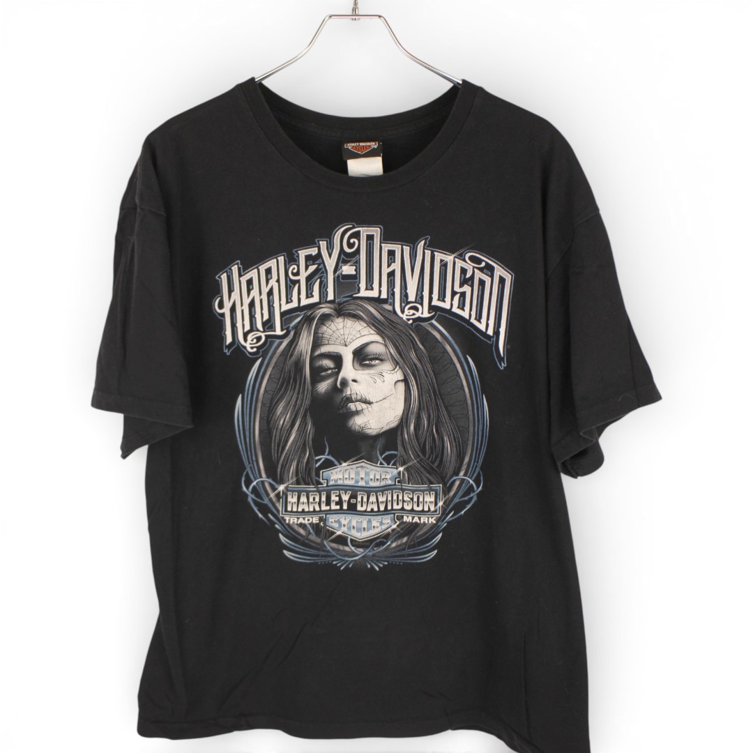 古着 00s USA製 Harley Davidson T-Shirts Black ハーレーダビッドソン ティーシャツ 半袖 thd269 メンズファッション-トップス-Tシャツ・カットソー
