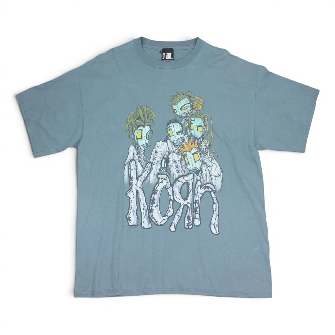 古着 90s MEXICO製 GIANT KORN T-shirt Blue 玉蜀黍 ティーシャツ t004vt053