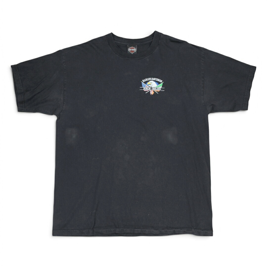 古着 00s USA製 Harley Davidson T-shirt Black ハーレーダビッドソン 半袖 ティーシャツ t005hd007