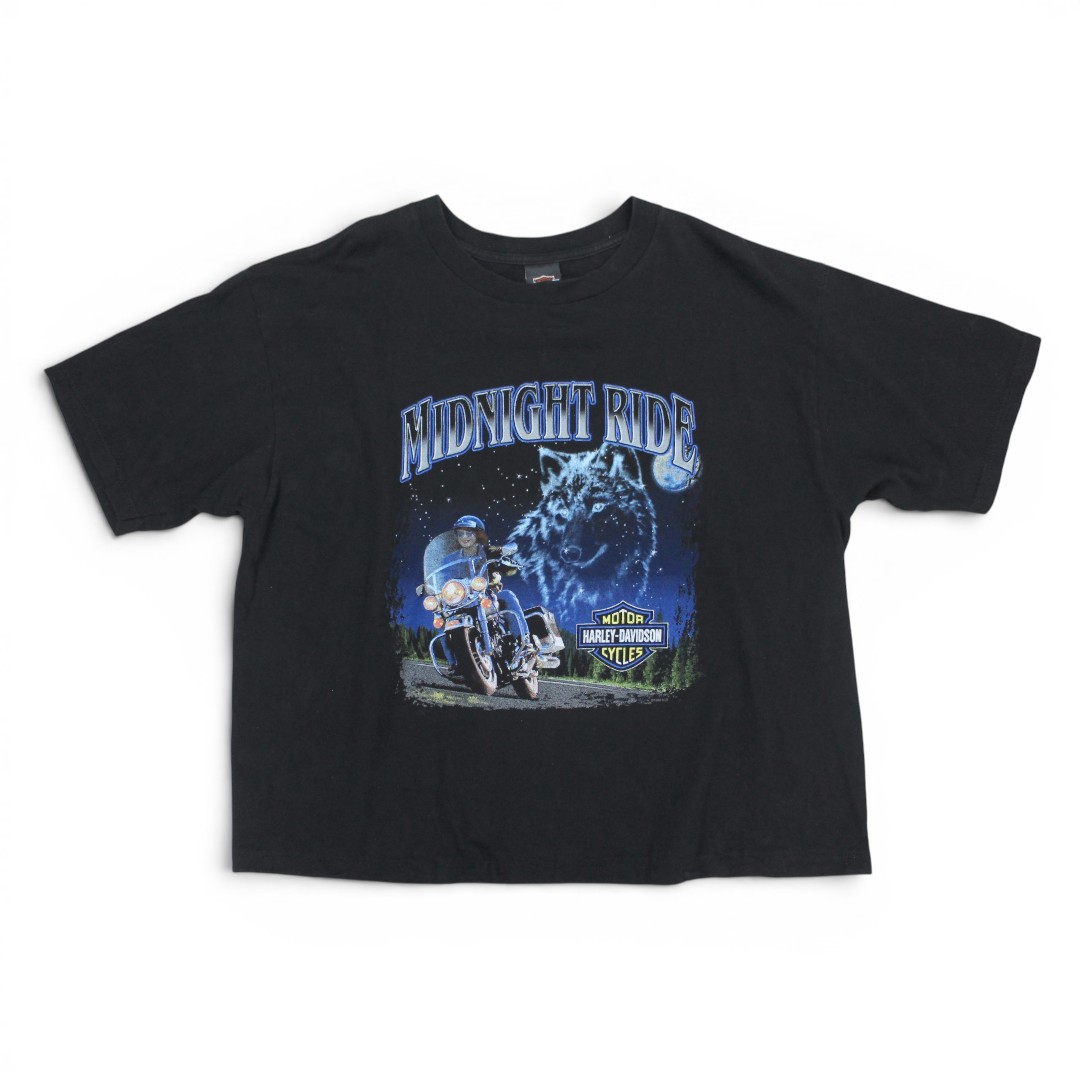 古着 90s USA製 Harley Davidson T-shirt Black ハーレーダビッドソン 半袖 プルオーバー t005hd021