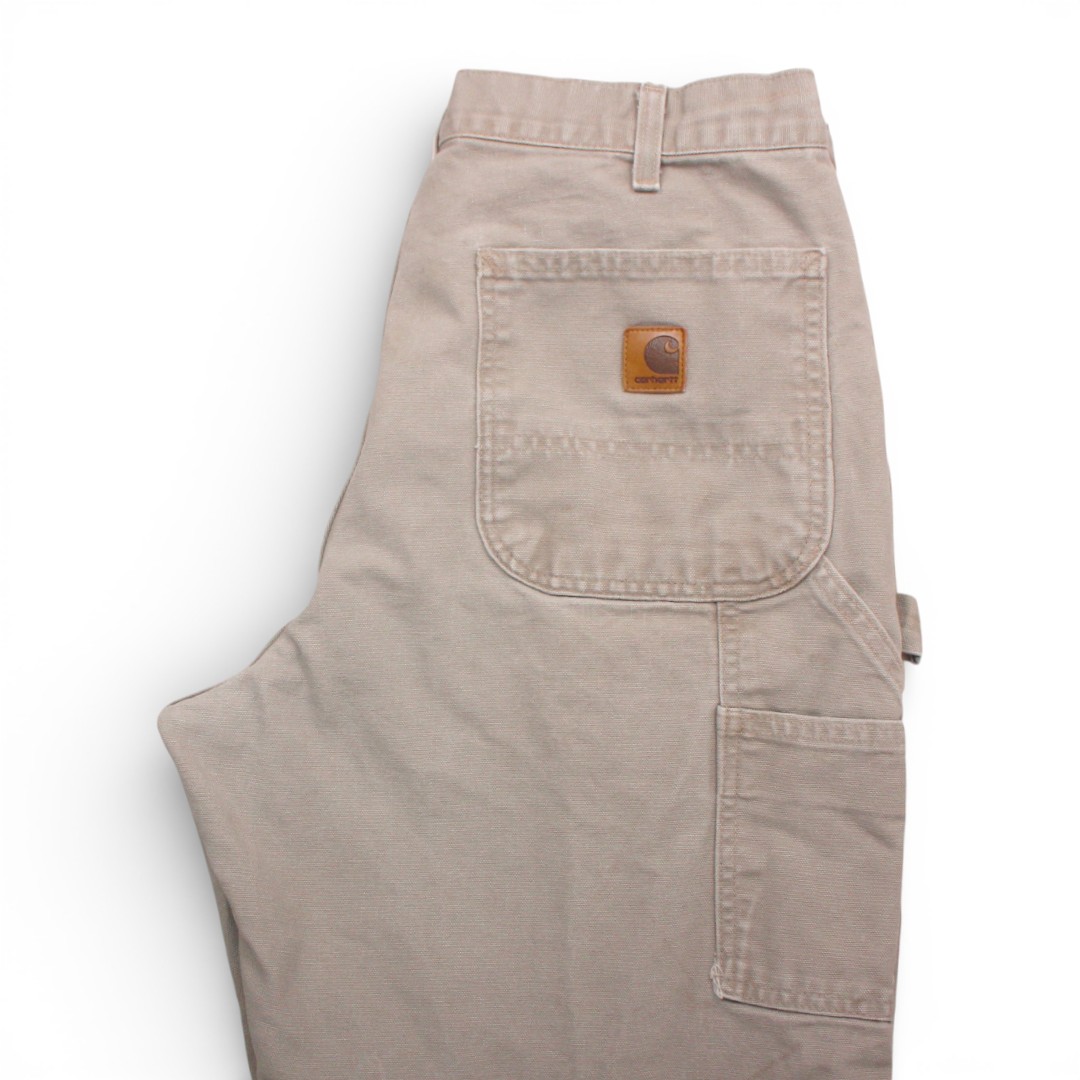 古着 00s MEXICO製 カーハート Carhartt 実寸からW33×L30 B11 Duck Work Pants Beige ダック ワークパンツ tch560