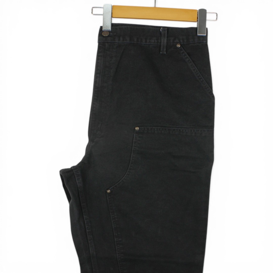 古着 MEXICO製 Carhartt W42×L32 B136 Double Knee Work Pants BLK カーハート ビックサイズ ダブルニー ワークパンツ tch595