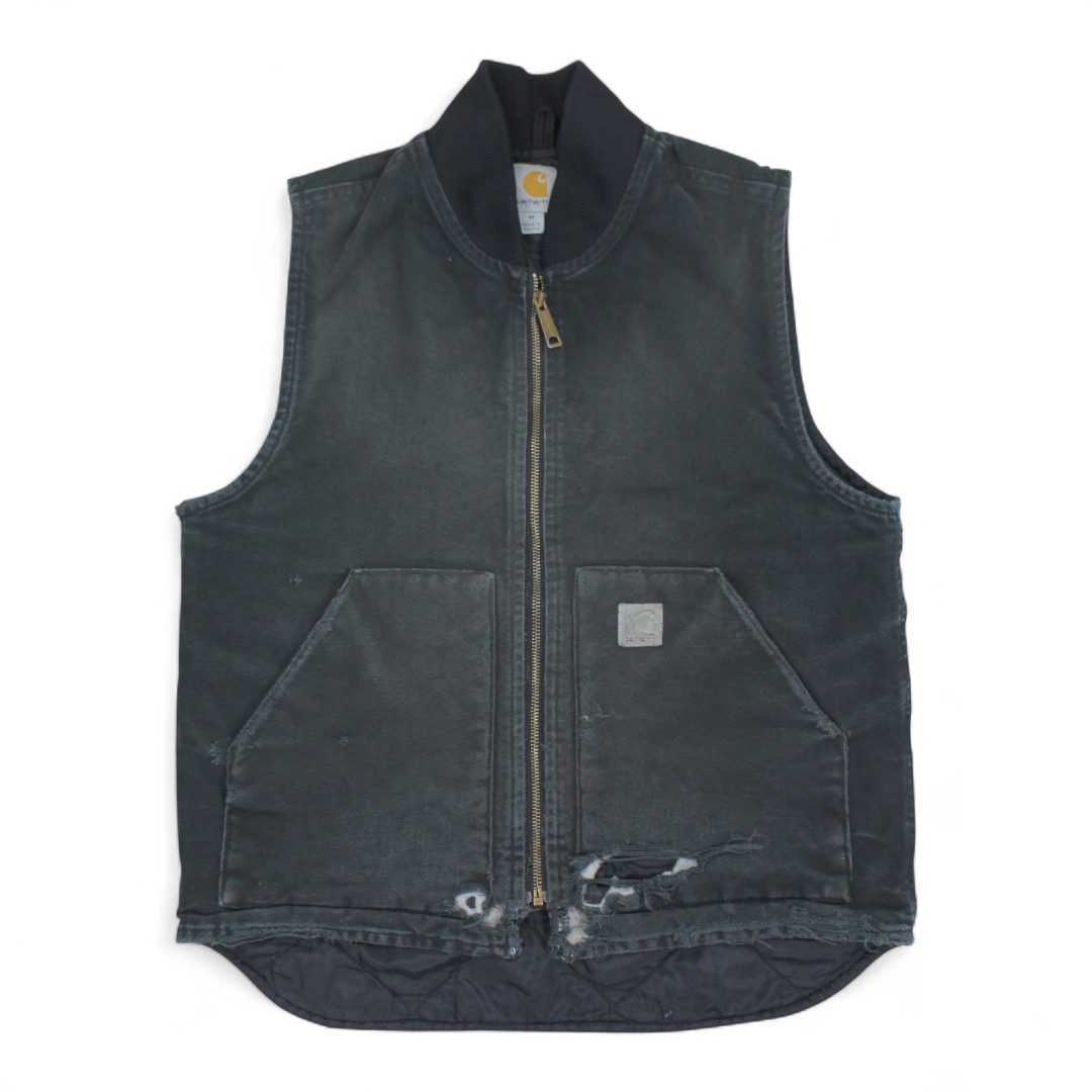 Sサイズ短丈 美品レア　carharttカーハート　ダック地　ベスト　メキシコ製 Sサイズ短丈 美品レア carharttカーハート ダック地 ベスト
