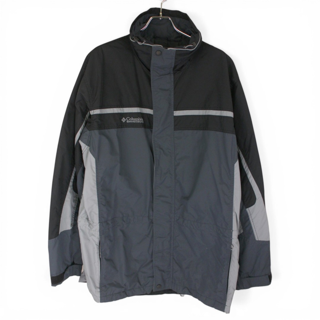古着 Columbia Gray/Black コロンビア ナイロンジャケット tjc015