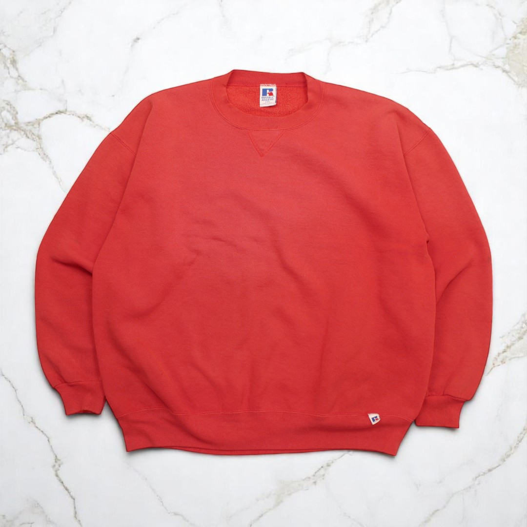 USA製　90's ラッセルアスレチック crew sweat 90s USA製古着 ラッセルアスレチック 無地スウェット ブラック