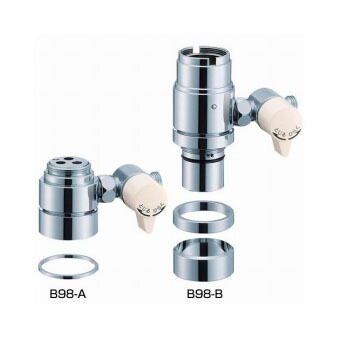 楽天市場】三栄水栓(SANEI) シングル混合栓用分岐アダプタ- B98-AU3A