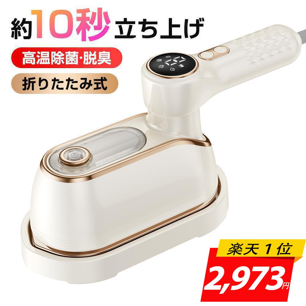 折り畳み式 ハンディスチームアイロン（1000W・2年保証）