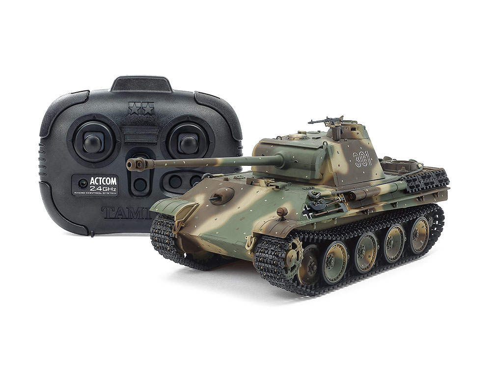 楽天市場】TAMIYA 1/25 RC ドイツ戦車 パンサーA (専用プロポ付き