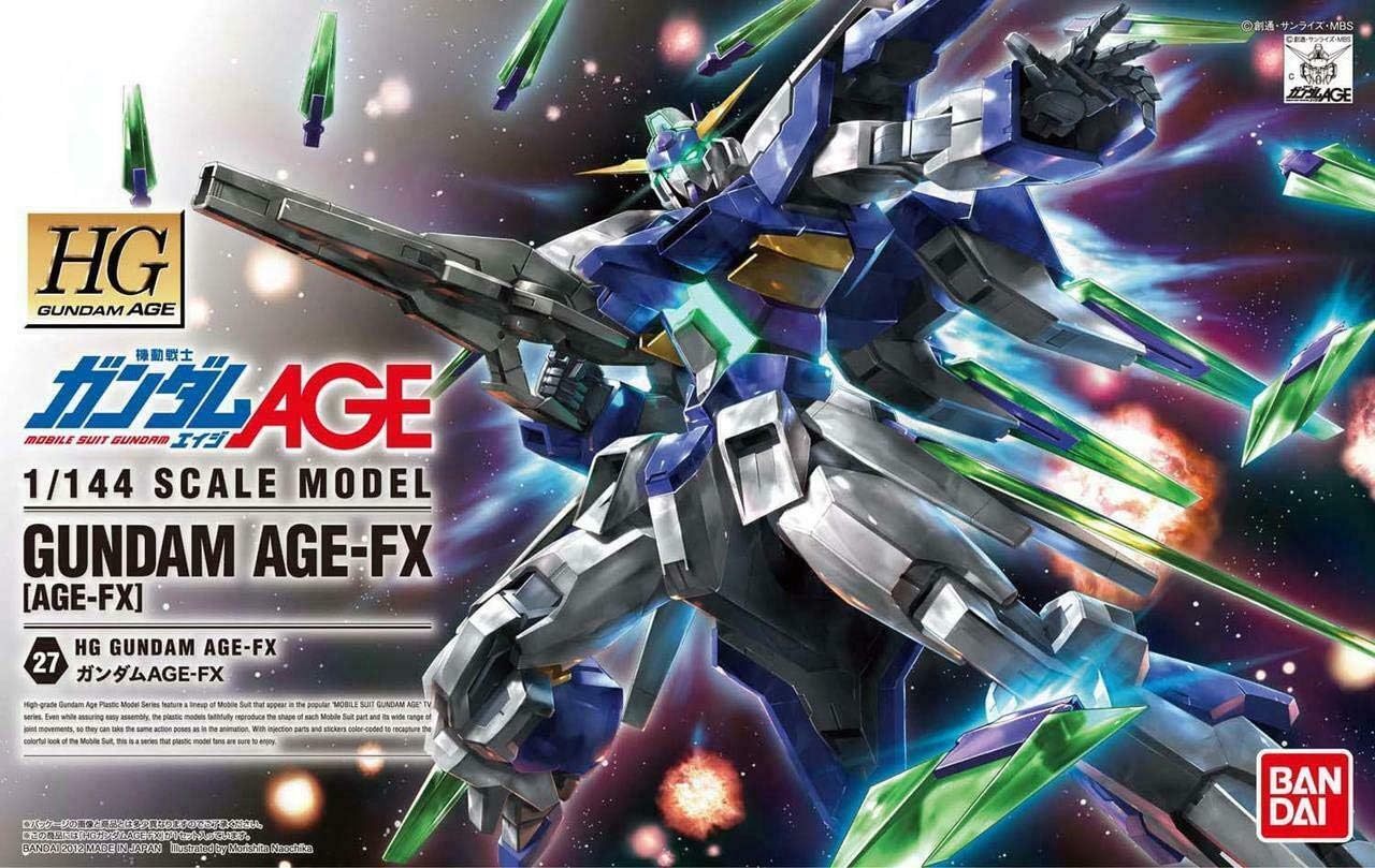 お一人様2個まで HG 機動戦士ガンダムAGE ガンダムAGE-FX 1/144スケール 色分け済みプラモデル画像