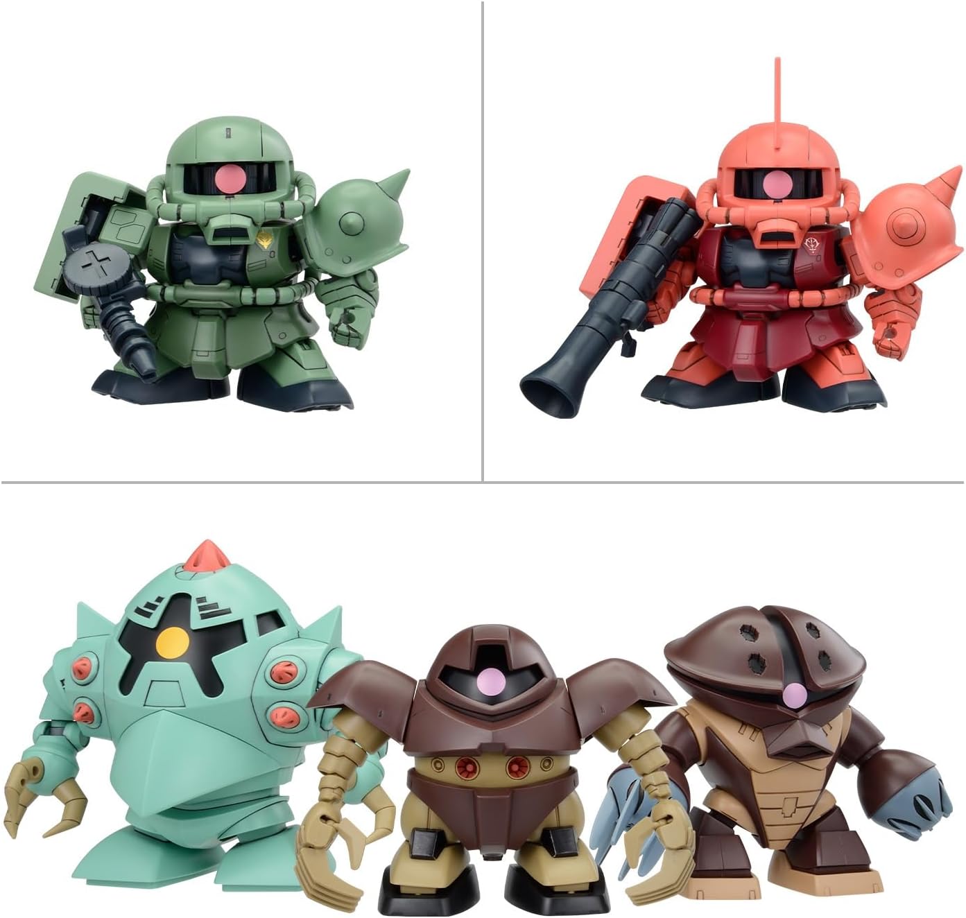 SDガンダム BB戦士 機動戦士ガンダム ジオン公国軍MSセット 色分け済みプラモデル