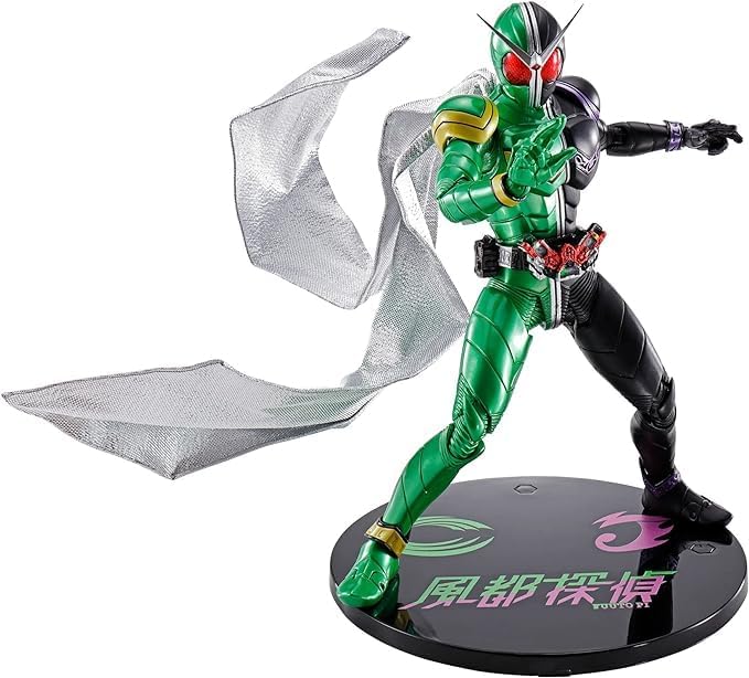 S.H.フィギュアーツ（真骨彫製法）仮面ライダーW サイクロンジョーカー 風都探偵アニメ化記念（再販版） 約145mm PVC&ABS&布製 塗装済み可動フィギュア｜MY mart