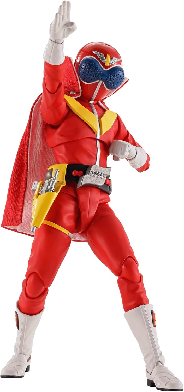 11月発売予定 S.H.フィギュアーツ（真骨彫製法） 秘密戦隊ゴレンジャー アカレンジャー スーパー戦隊 50th Anniversary Ver.（初回限定台座付属） 約145mm PVC&ABS&布製 塗装済み可動フィギュア画像