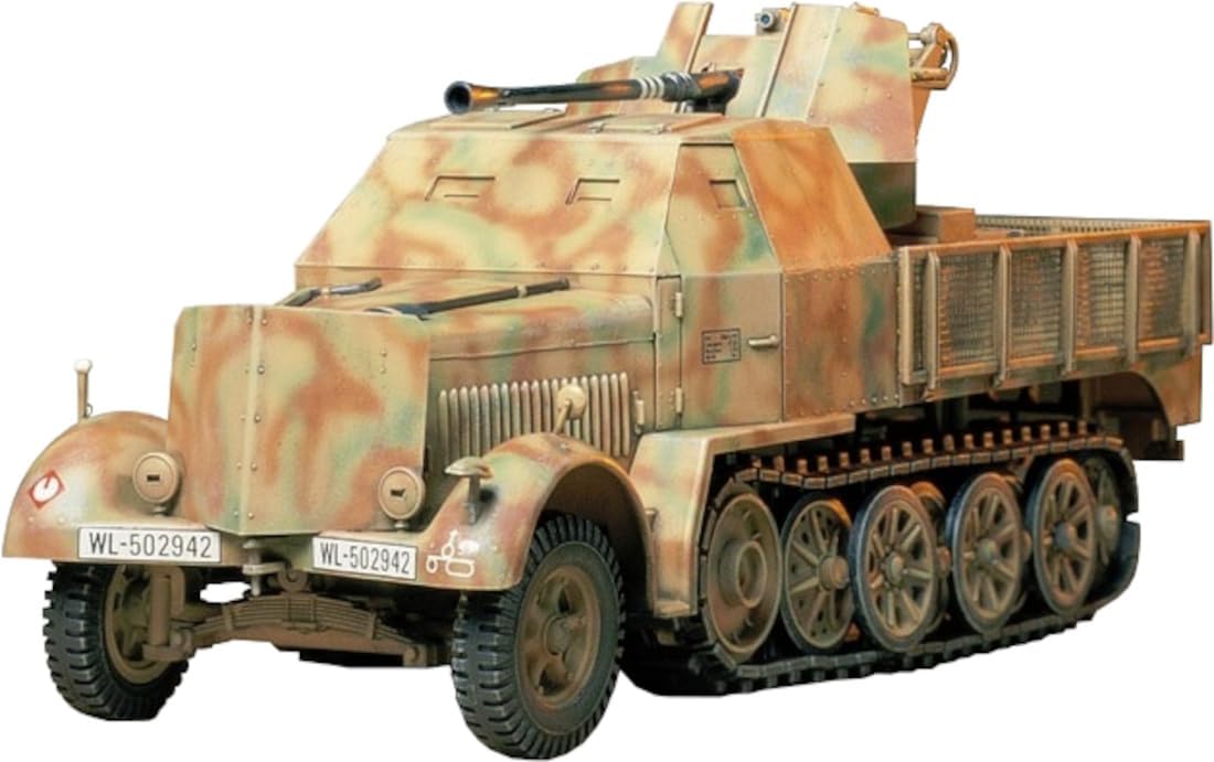 楽天市場】35144 1/35 ドイツ装甲8トンハーフトラック 3.7cm 対空機関